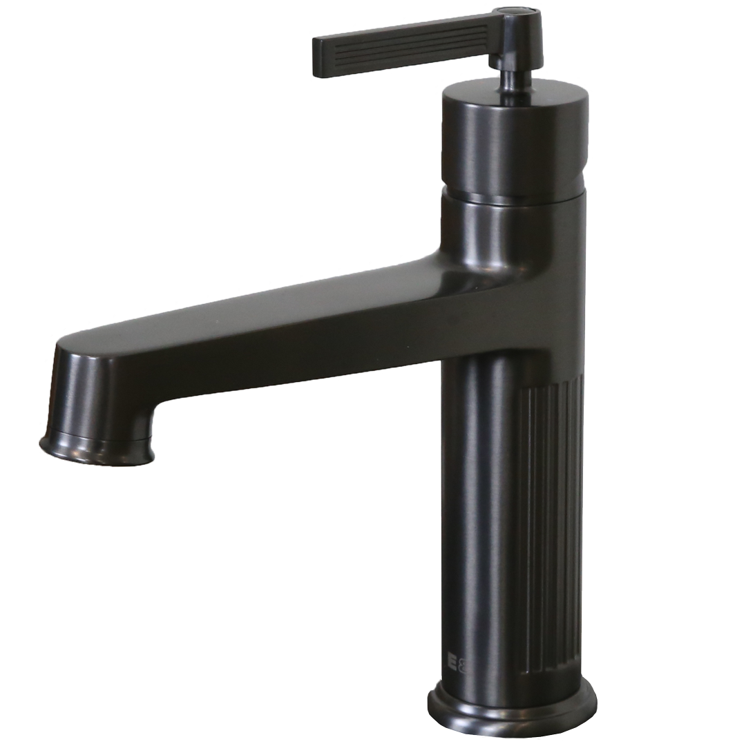 Louxor bateria umywalkowa niska szary metaliczny