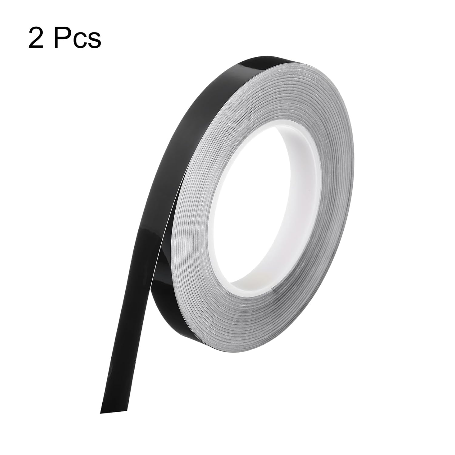 Pack de 2 rollos de film autoadhesivo negro para azulejos de cocina, 1,5 cm x 50 m, tira de sellado impermeable para paredes de cocina - 3