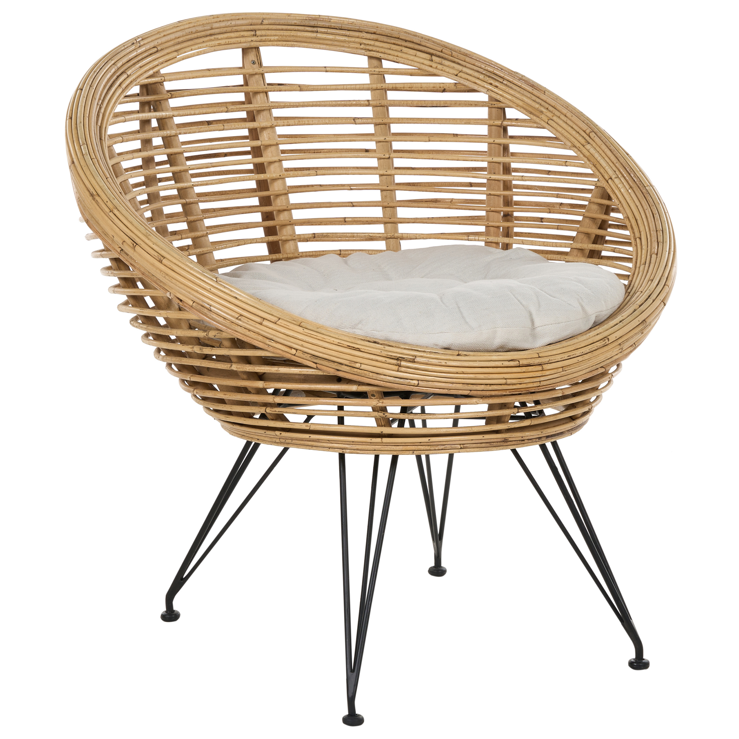 sedie da giardino in rattan