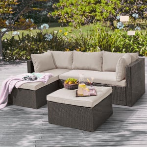 Divano Angolare Da Giardino VIDAXL In Legno Di Pino Con Cuscini Antracite - Modulare, 70x70 Cm, Per Esterno