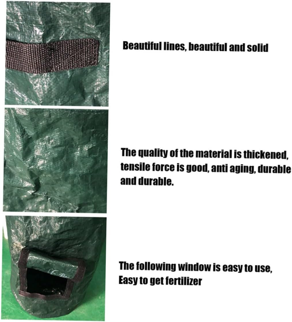Garden Waste Bin Garden Waste Bin Funnel Sweeper Lawn Sweeper Garbage Bin Home Garden Wicker Basket Garden Basket Green YARNOW - 6