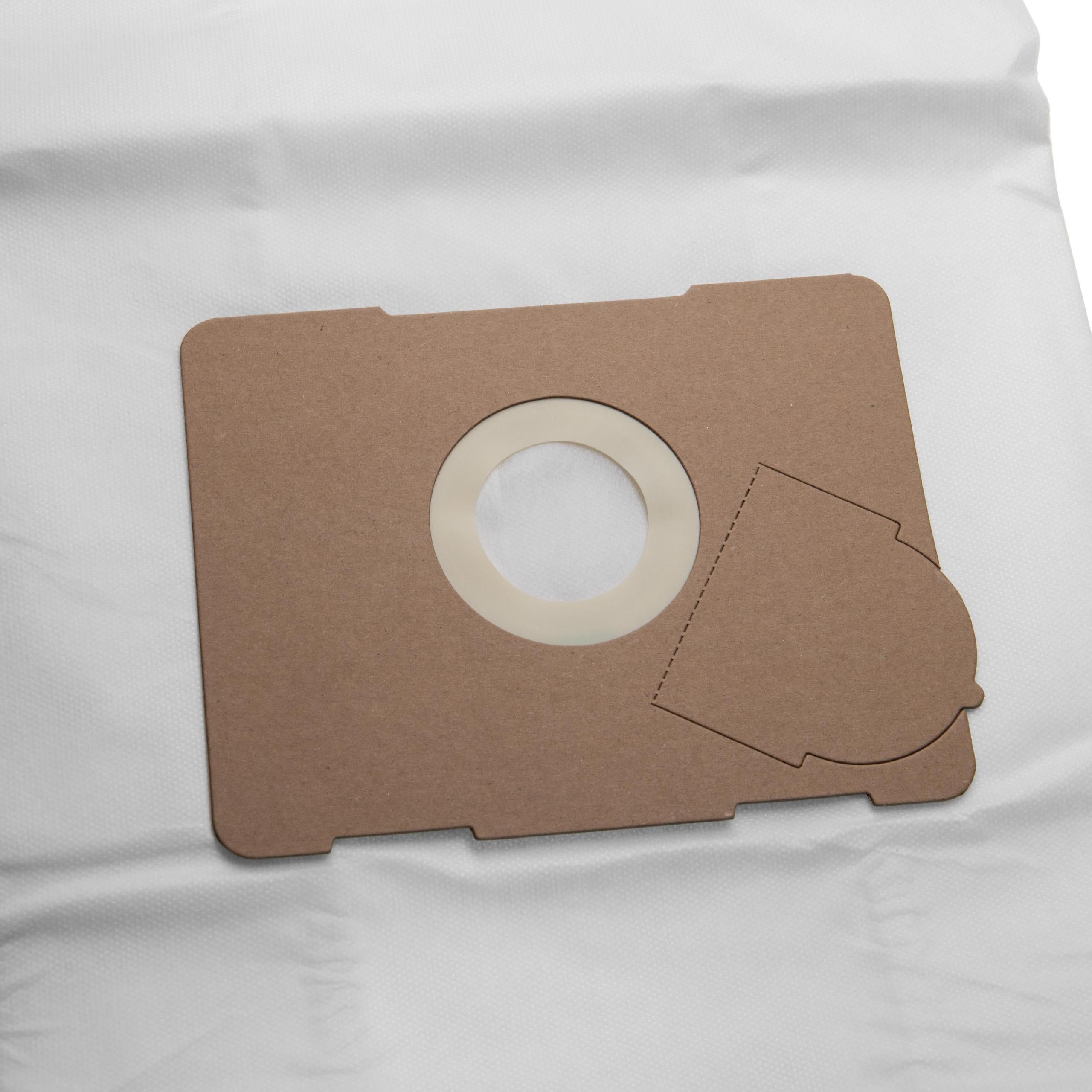 vhbw 5x Sacs filtrants compatible avec Protool Festool VCP 321 E-L dispositif d'aspiration - microfibres non tissées, 63,65cm x 30,1cm, blanc - 5