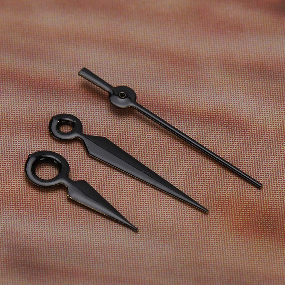 Agujas de reloj con manecillas de horas, minutos y segundos de oro