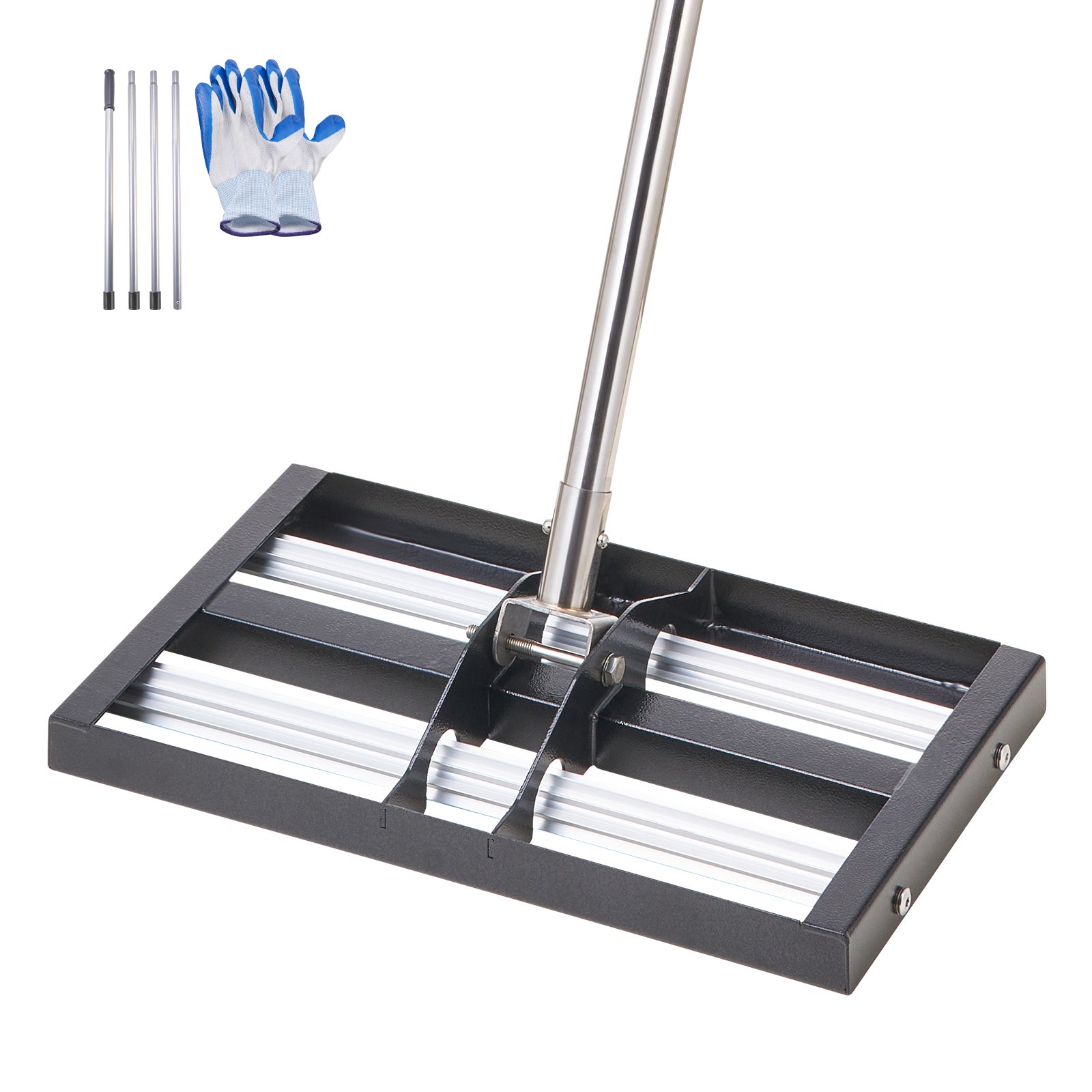 Grabie do trawnika z wałkiem wyrównującym Grabie do pielęgnacji trawnika 254x431mm VEVOR
