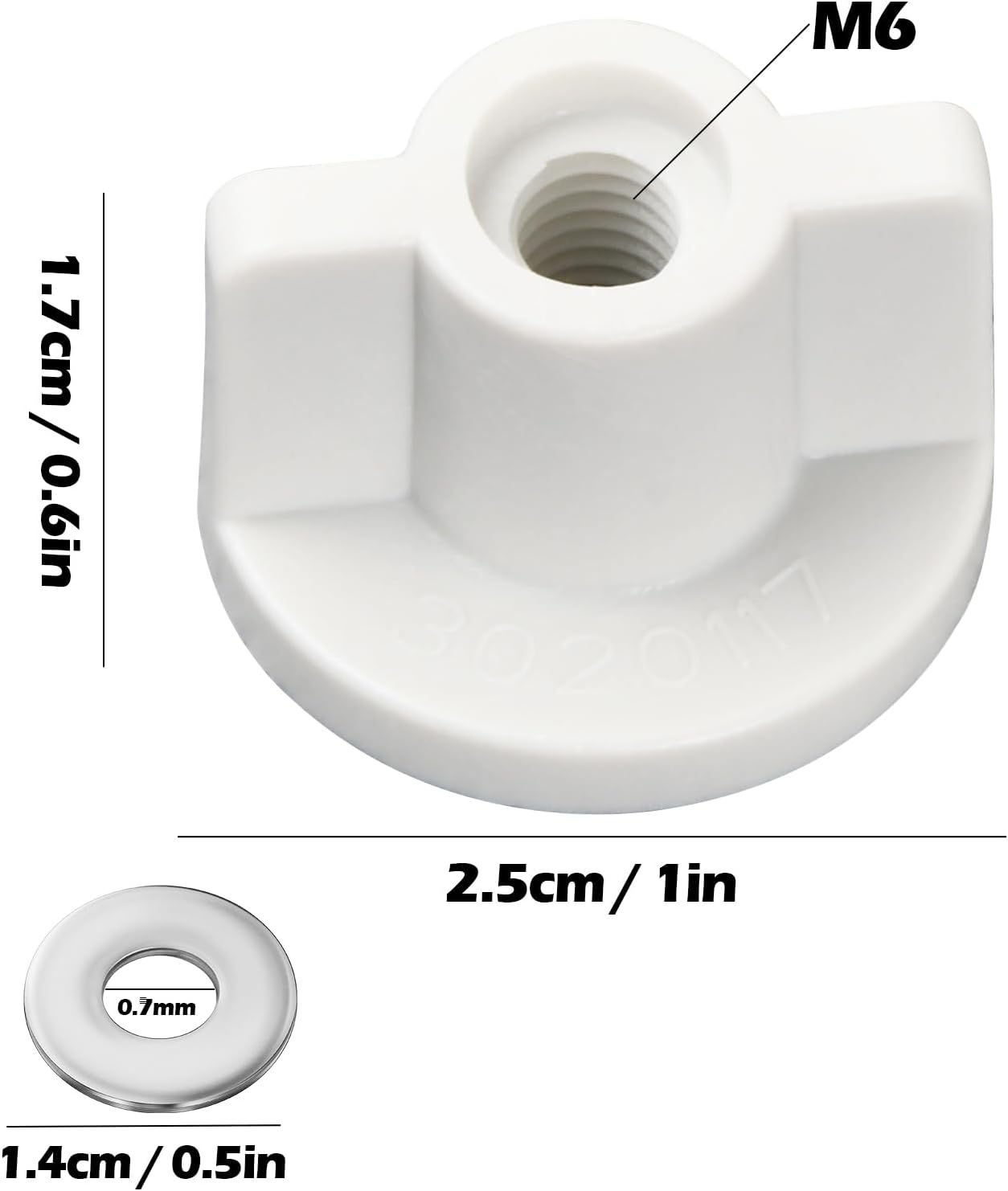 FOCCTS Fissaggi WC Sedile, 4 Pezzi di Vite per Water Viti Fissaggi per Sedile WC Vite a