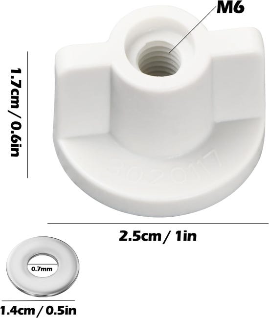 FOCCTS Fissaggi WC Sedile, 4 Pezzi di Vite per Water Viti Fissaggi per Sedile WC Vite a FOCCTS Fissaggi WC Sedile, 4 Pezzi di Vite per Water Viti Fissaggi per Sedile WC Vite a