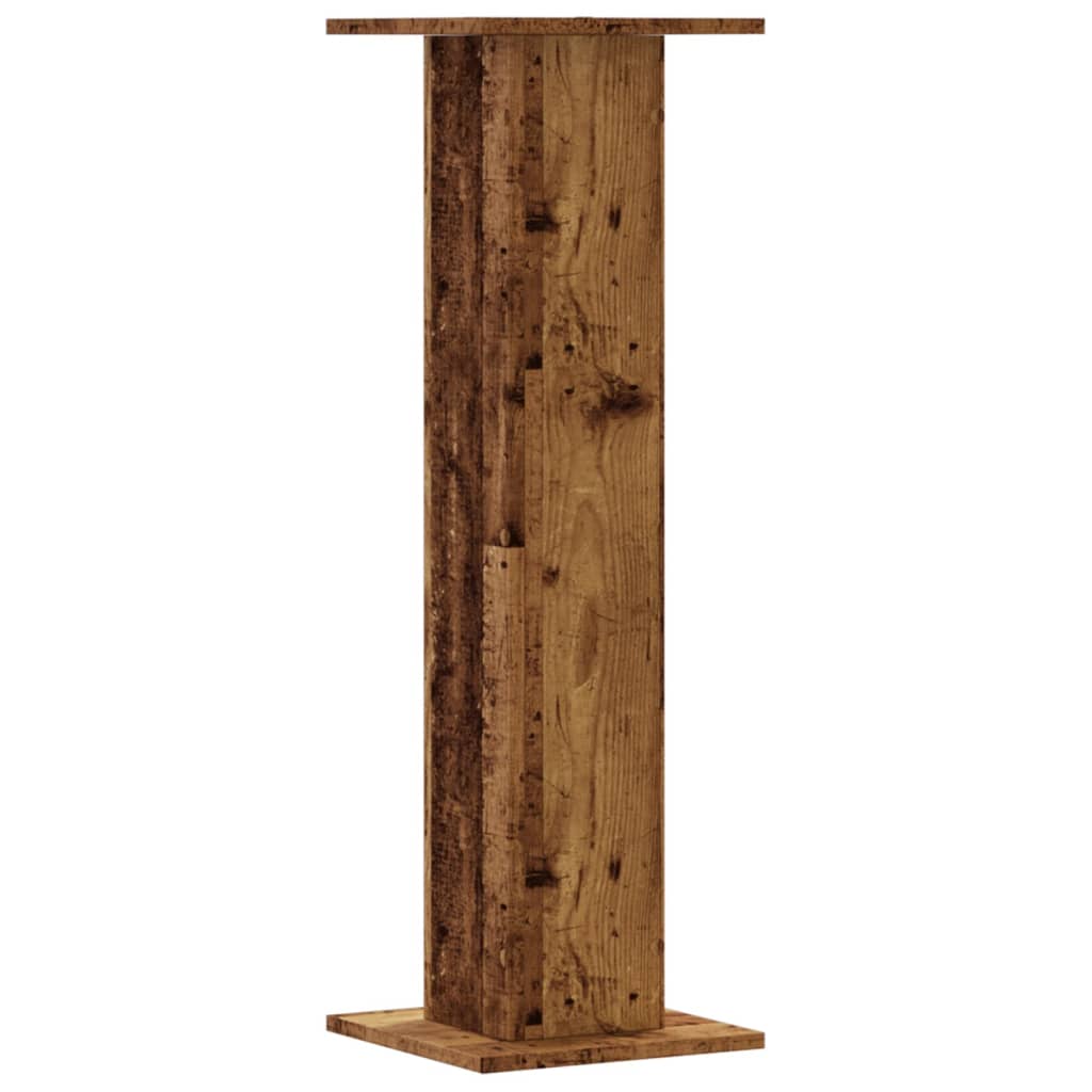 Supports pour plantes 2 pcs vieux bois bois d'ingénierie - 7
