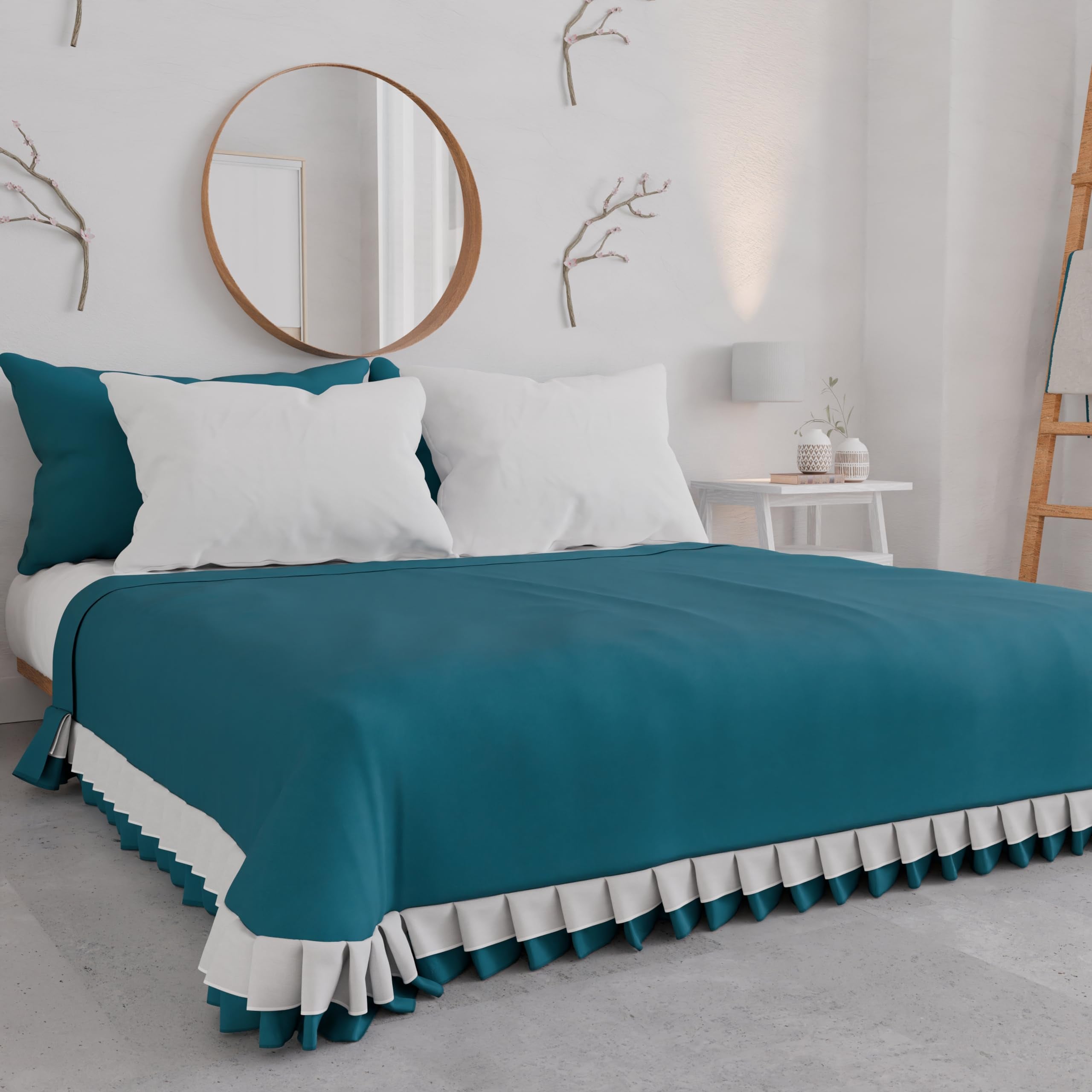 PETTI Artigiani Italiani - Copriletto Estivo Sharm Matrimoniale 265x265 Cm, Leggero In Microfibra Anallergica, 100% Made In Italy