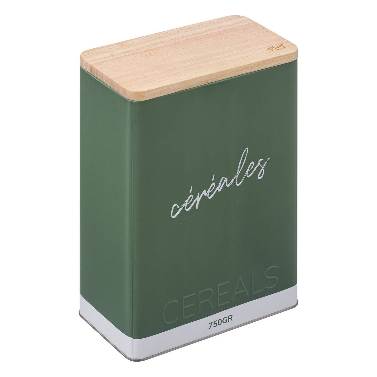 Boîte à Céréales 5five - 750g - Vert Vif - Color Edition - Range Céréales Pratique Et Design