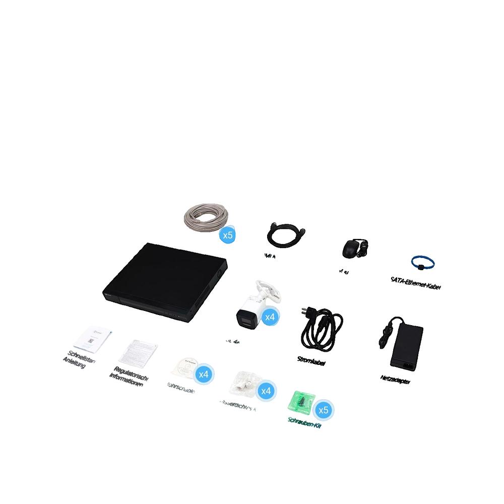 Ezviz Kit X5K Kit de sécurité 1x NVR X5K 8CH 4x Caméras PoE H3K - 3