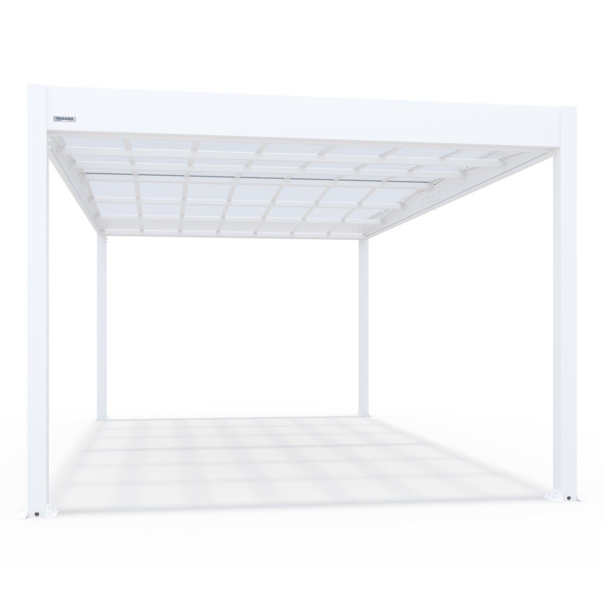 Carport design aluminium blanc Libeccio 16 m² - 3