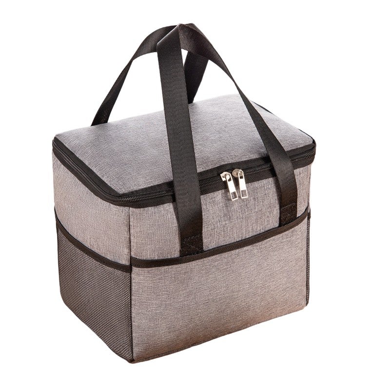 Geanta termica Flippy pentru pranz, gri, 24 x 18 x 21 cm