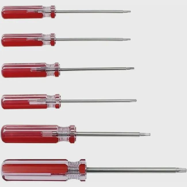 Zestaw 6 trójkątnych śrubokrętów, magnetyczne końcówki trójkątne 1,8 mm 2,0 mm 2,3 mm 2,7 mm 3,0 mm 4,2 mm Narzędzie do naprawy
