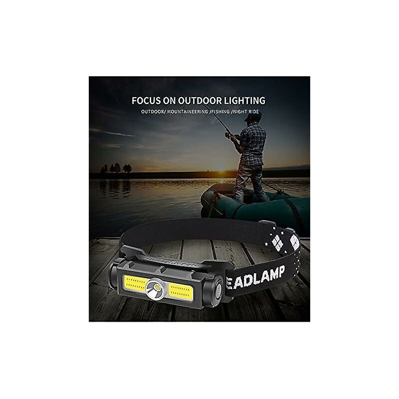 Lampe Frontale Puissante 1000 Lumens,Lampe Frontale LED Rechargeable avec Lumière Rouge Blanche et Aimant Amovible Torche Frontale 7 modes&nbsp;[ A+++ - 2