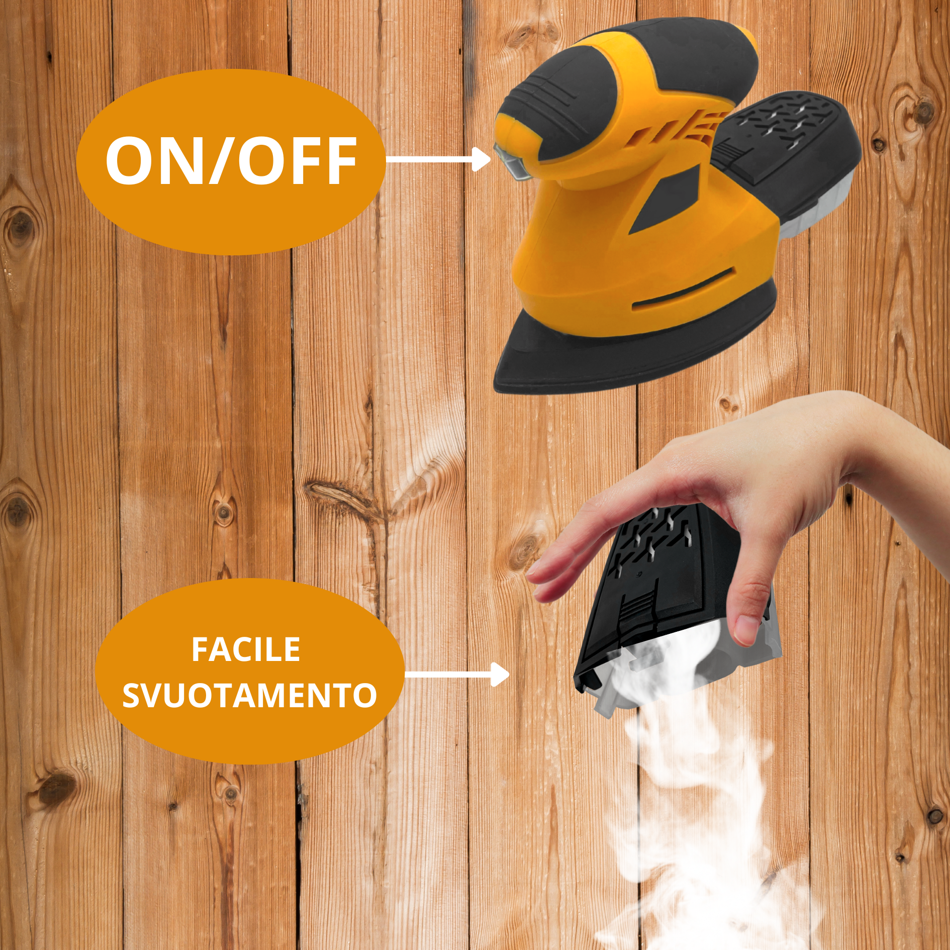 Black & Decker Levigatrice Mouse A Delta Palmare Potenza 200 Watt Con Aspirazione Bew200 P 294684 - Foto 2