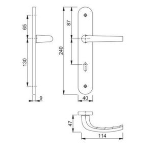 Ensemble de poignées de porte BUDGET - ASSA ABLOY VACHETTE