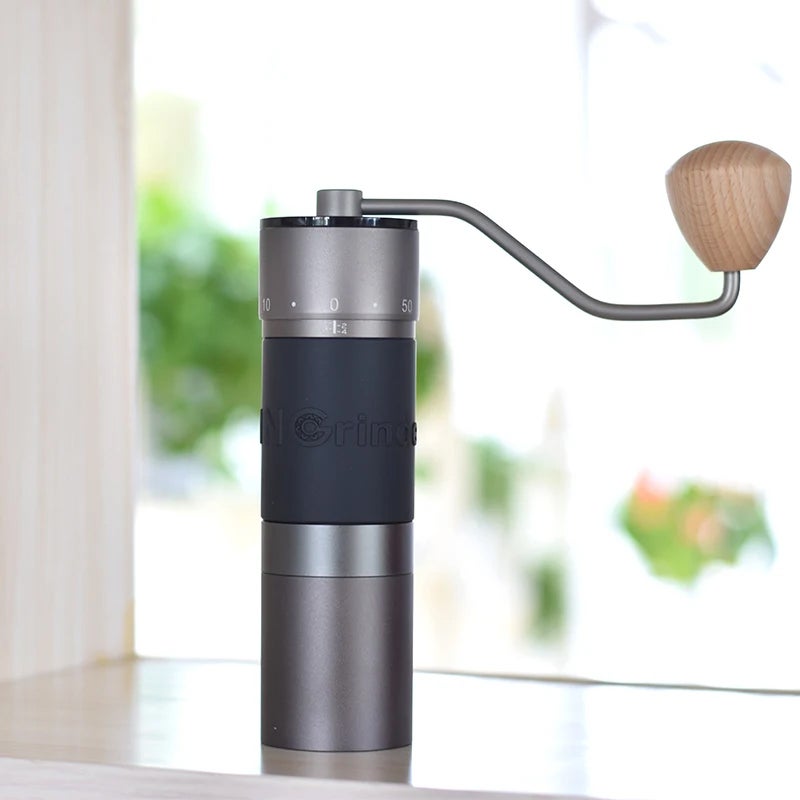 Nicola k6 molinillo café manual 48 mm fresas acero 7 cuchillas, 35 g dosis única, ajuste preciso, inox 420, espresso, pour over, barista