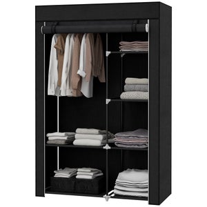 Ligtchser Mini Porte-vêtements Pliable Voyage – Portable 0,6 Kg, Hauteur Jusqu’à 134 Cm – Idéal Camping, Hôtel, Danse, RV