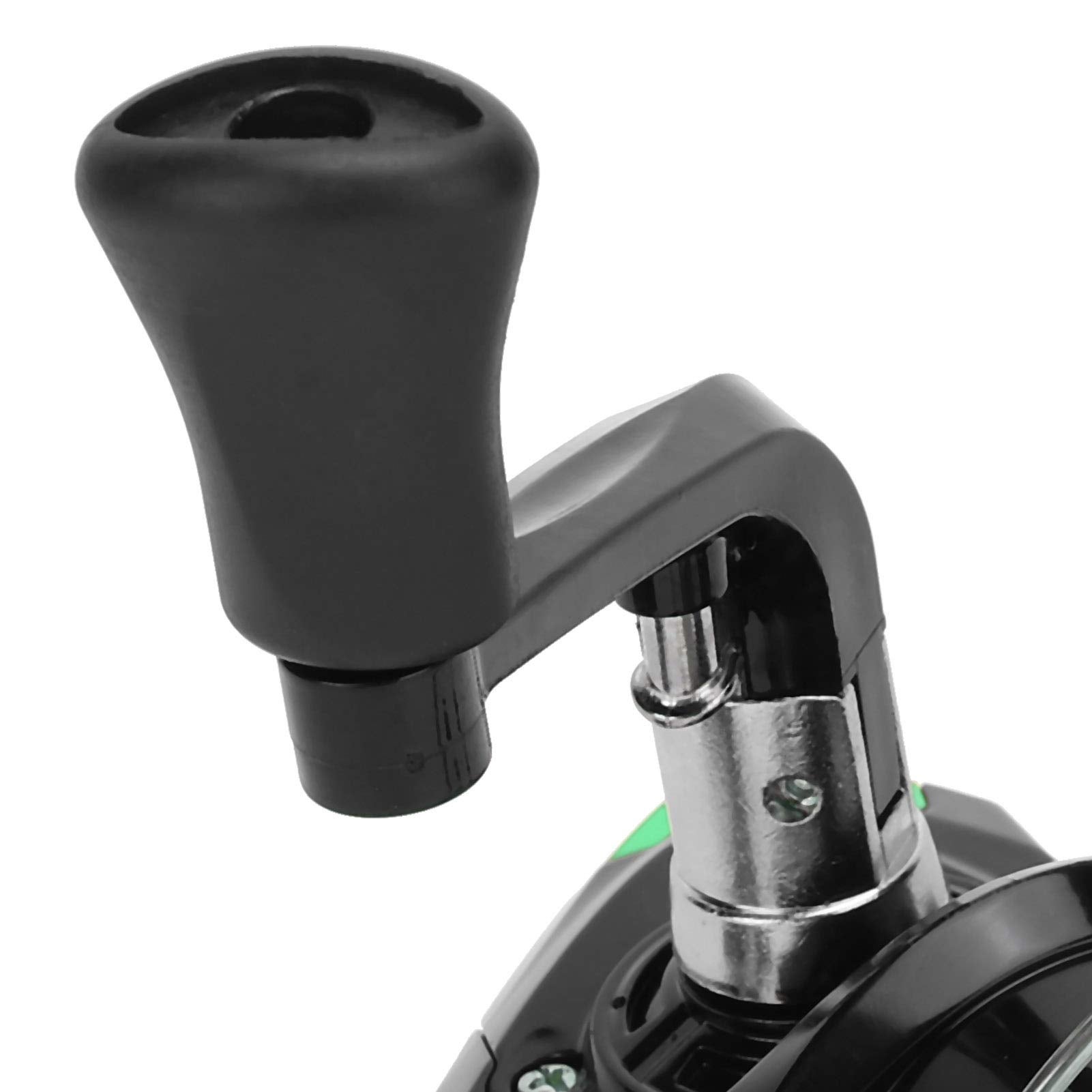 Canne da pesca portatili con mulinello da pesca con accessorio per la pesca con mulinello da pesca (nero e verde) - 3