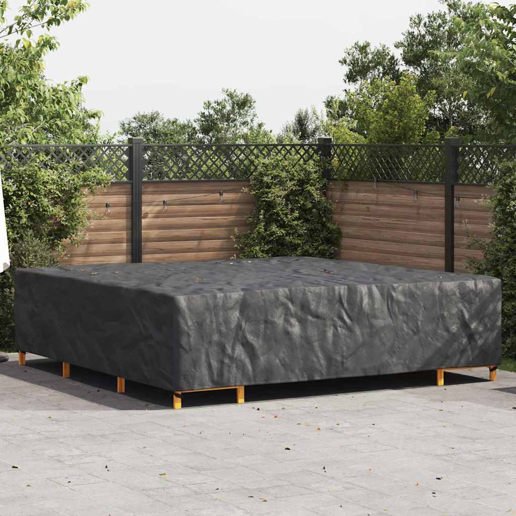 Pokrowiec na meble ogrodowe Czarny 300 x 300 x 70 cm 600D