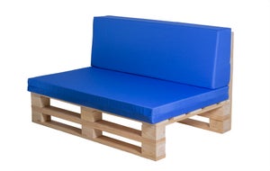 Coussin Dossier pour Banc de Jardin Canapé 120x60x50 cm 2 x 48x96 cm
