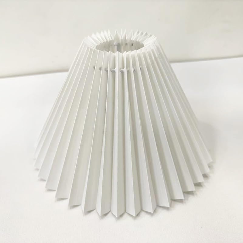 ABAT-JOUR À CÔNE PLISSE POUR LAMPE, FABRIQUÉ PAR BANQUES