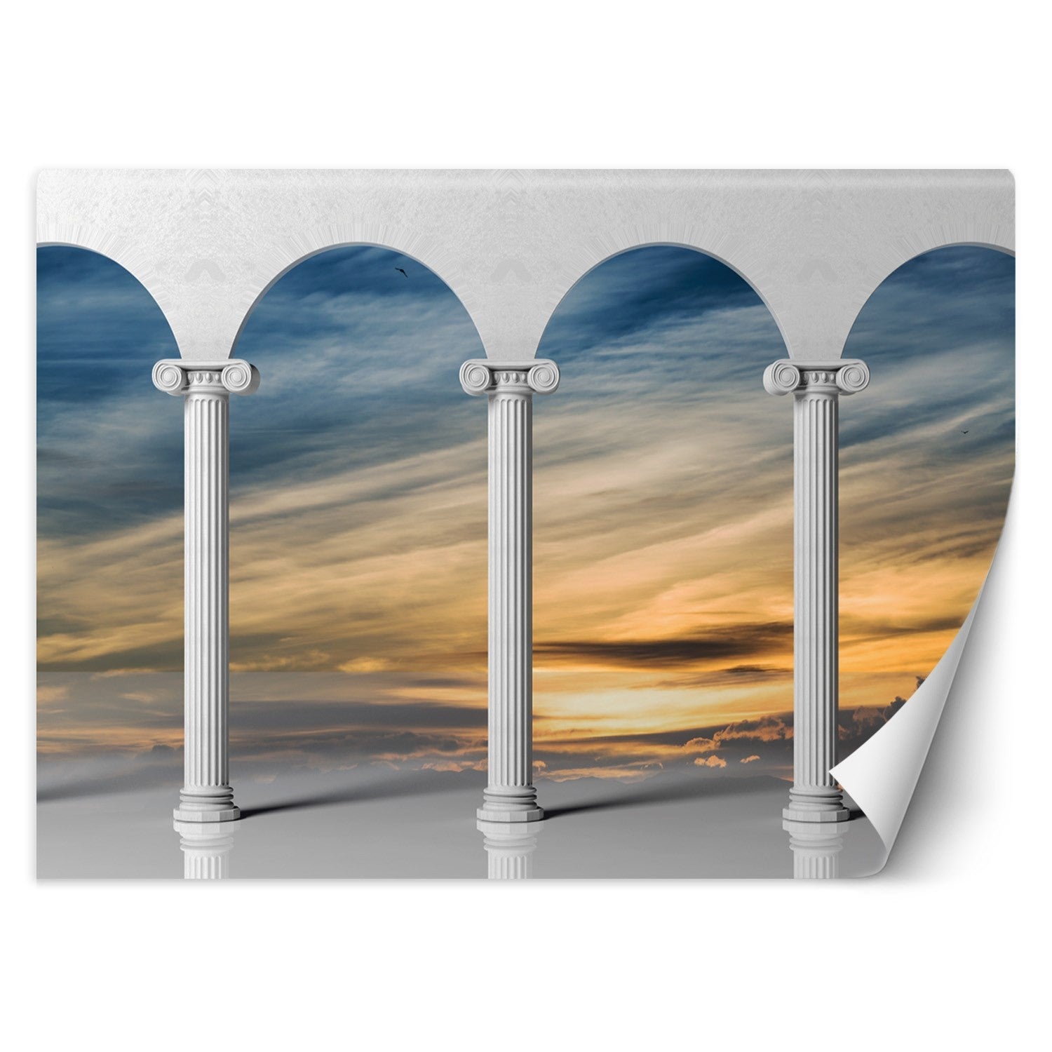 Fototapeta, Kolumny z widokiem na niebo 200x140
