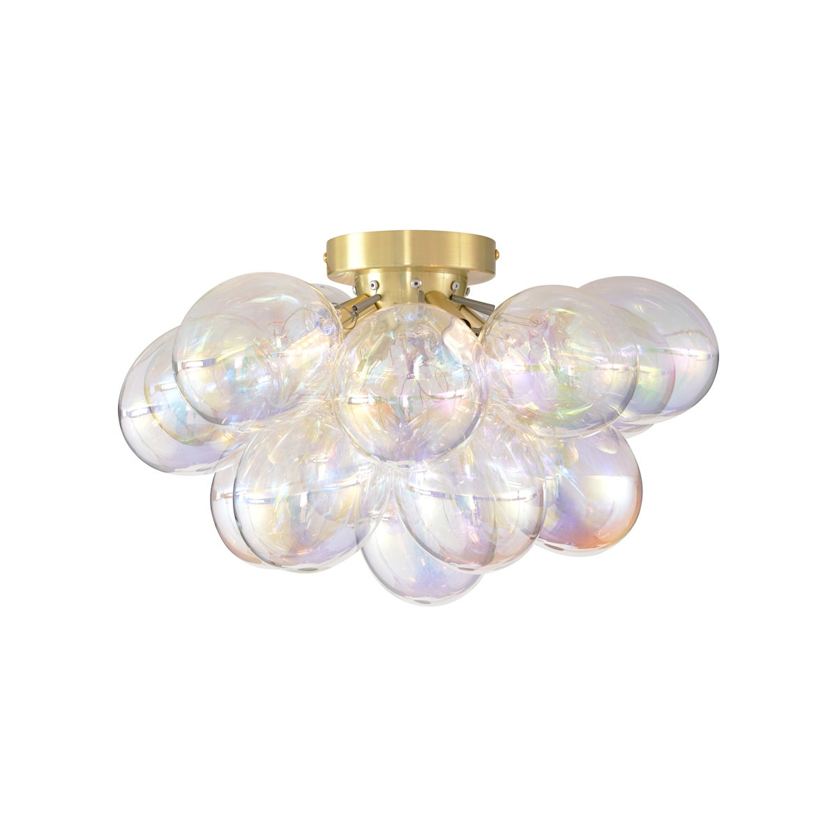 Qazqa design plafonnier - Uvas - laiton, max. 8w, g9, à 4 lumières, 42cm, idéal pour la salle à manger, la cuisine, la chambre - 7