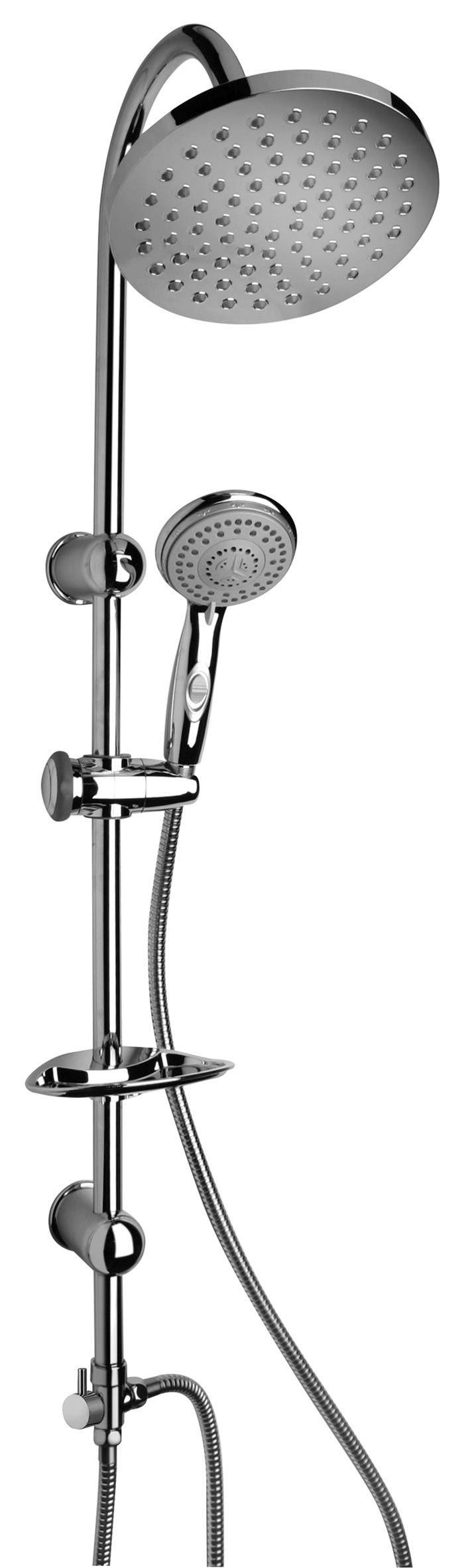 Columna Ducha Digital Con LED | Pantalla Temperatura, Bidé Integrado | Altura Ajustable 70-103 Cm
