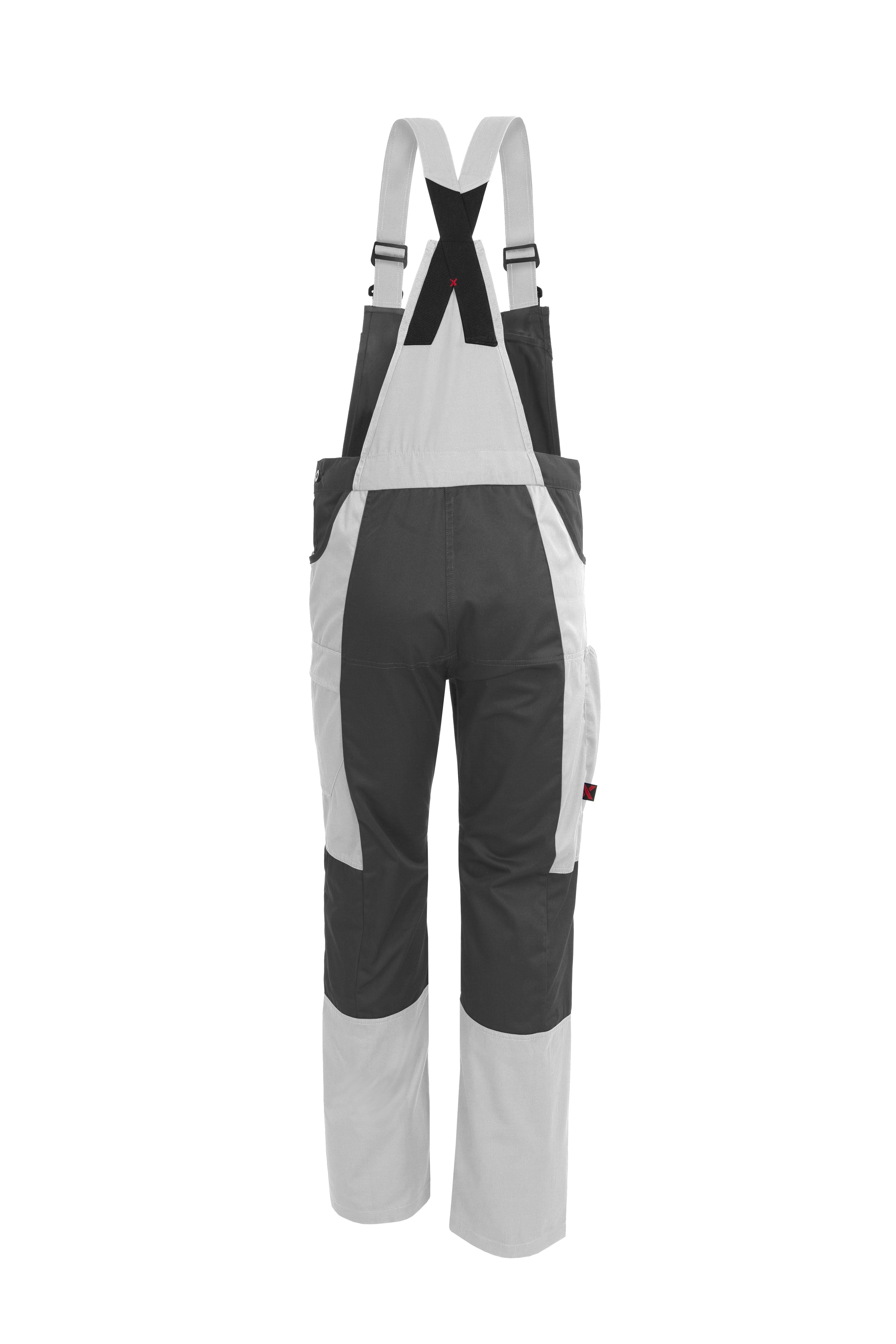 Qualitex - X-treme pantalon de travail en fibres renforcées - blanc/gris - size 42 - Unisex - Salopette avec 14 poche - bleu de travail - 2
