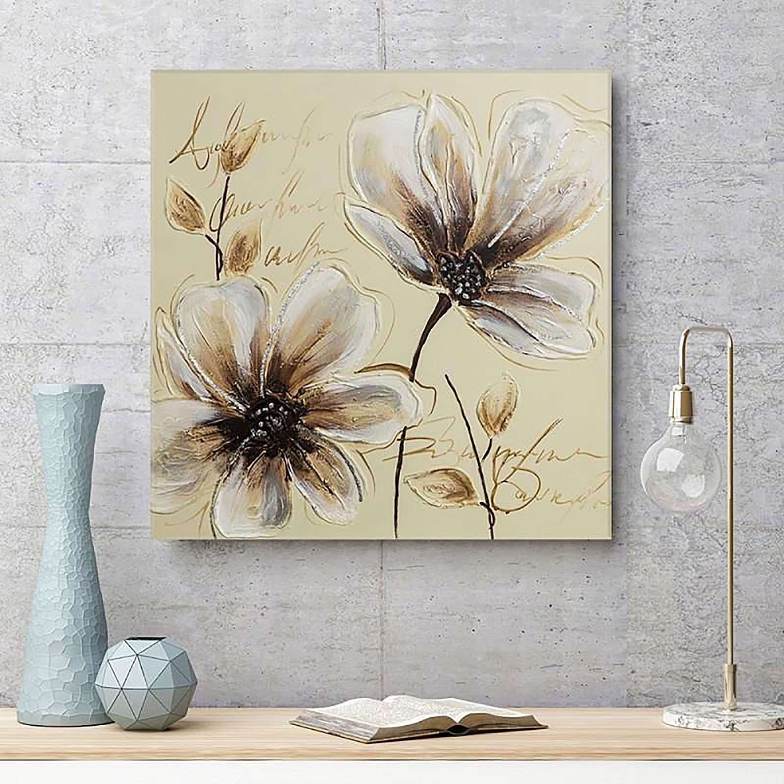 Tableau fleurs 7 - 80 x 80 cm - 3