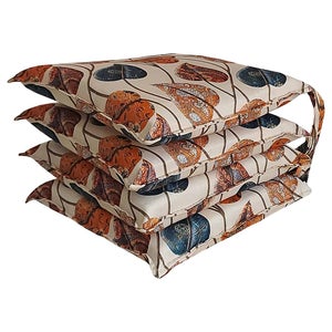 Coussins De Chaise Brandsseller 40x40 Cm - Hydrofuge, Anti-Tache Avec Liens - Intérieur/Extérieur - Taupe (Lot De 4)