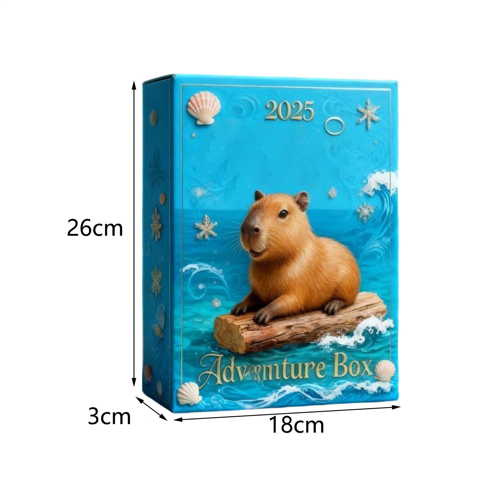 Calendrier De L'Avent Capybara 2025 - 24 Jours, Décor Acrylique 2D, Décoration De Noël Et Halloween