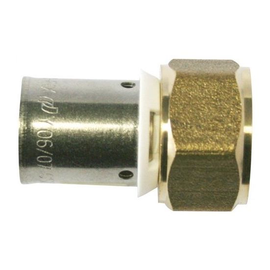 MANICOTTO IN OTTONE RIDOTTO F 1/2 X 3/8 F, PER IMPIANTO DI ACQUA Sanitari Di Riscaldamento E Industriale