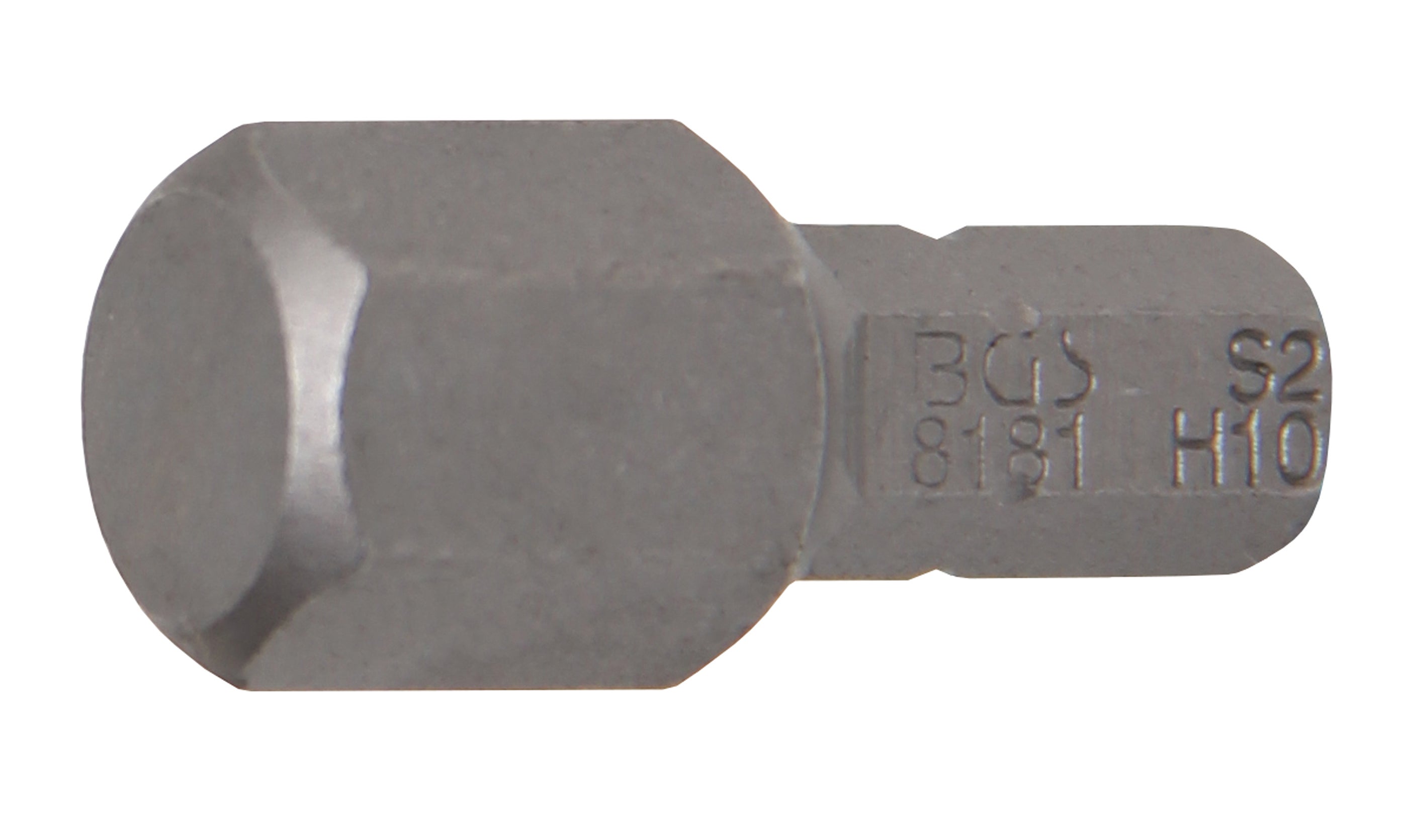 BGS Bit napęd zewnętrzny sześciokąt 6,3 mm (1/4") wewnętrzny sześciokąt 10 mm - 8181