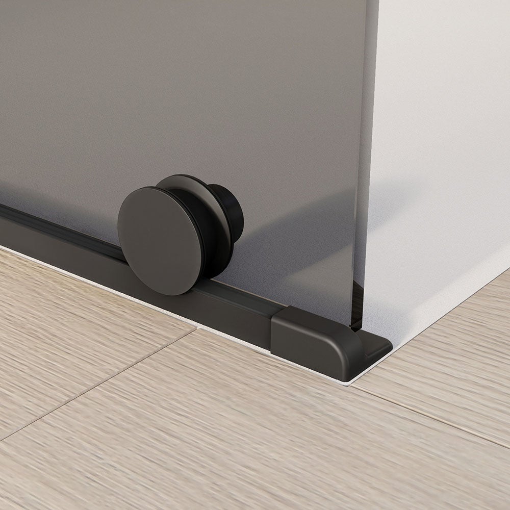 Bernstein Ścianka prysznicowa Walk-In 140cm NT101 szkło szare ESG 8mm drzwi prysznicowe przesuwne ze ścianką - 5