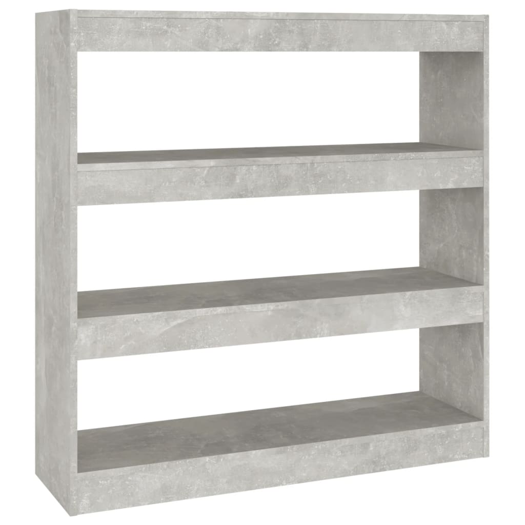 Séparateur De Pièce/étagère Vicco Tetra 4 Compartiments - Béton Gris - Neuf