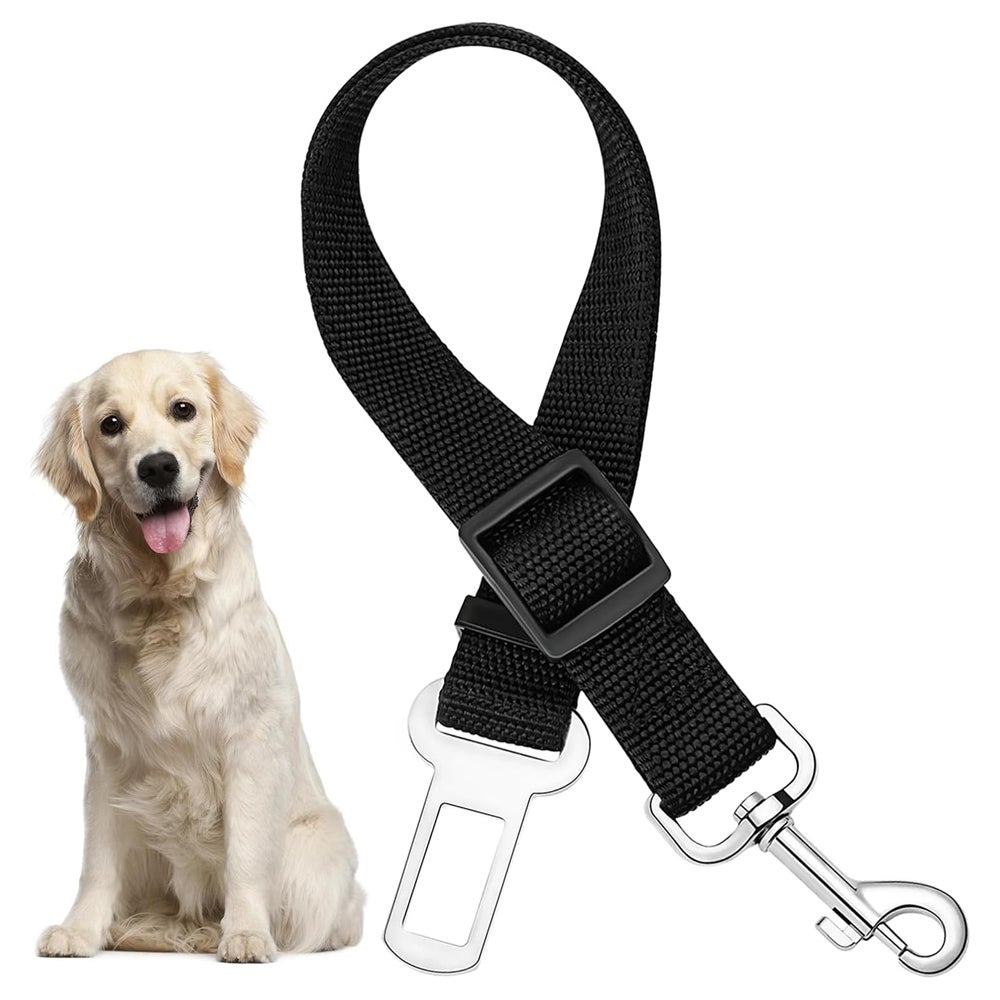 Ceinture De Sécurité Pour Chien En Voiture - Nylon Ajustable - Pour Harnais - Anti-choc - 8