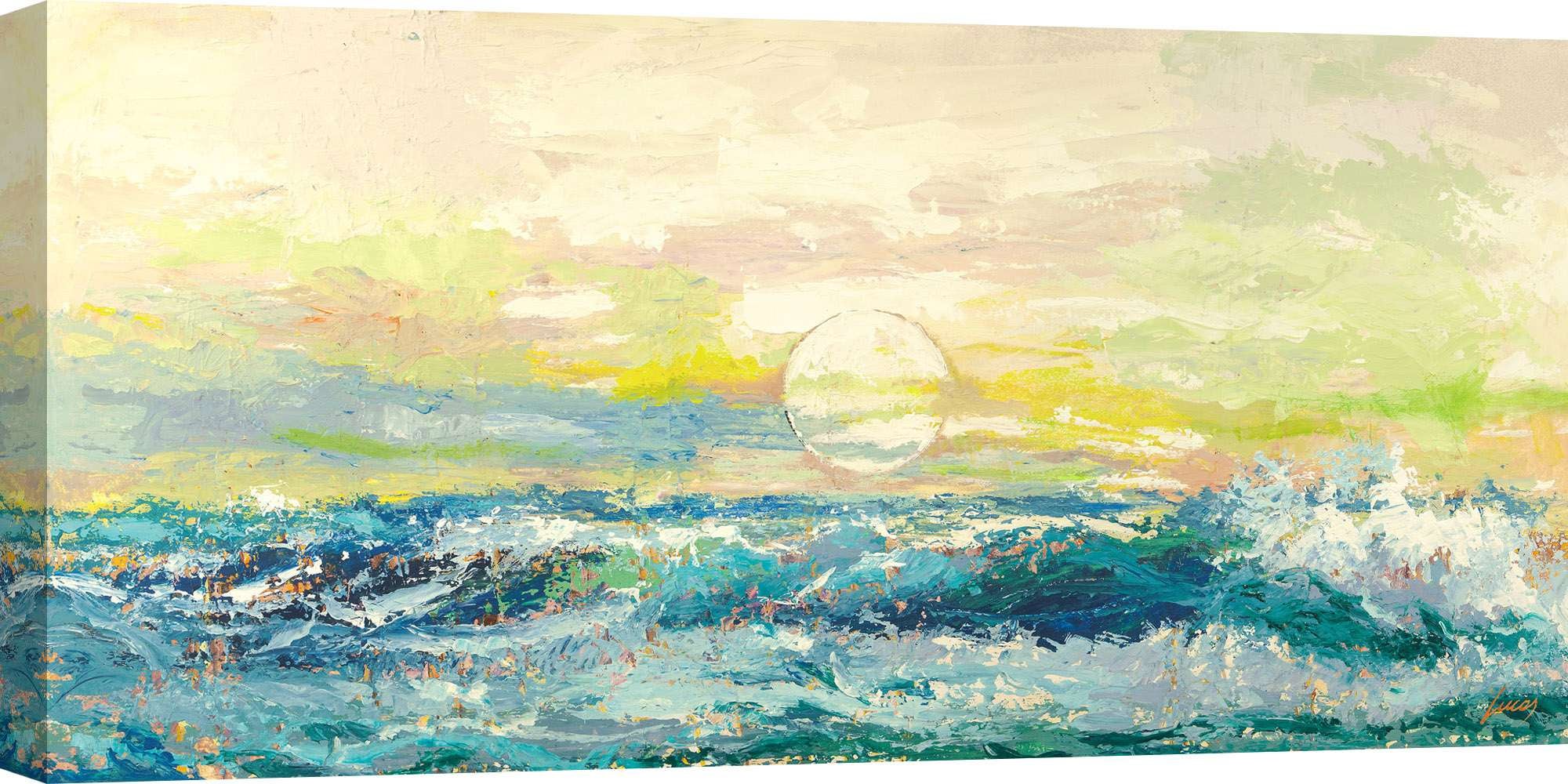 Ciottoli sulla spiaggia Pangea Images impression sur toile paysage marin