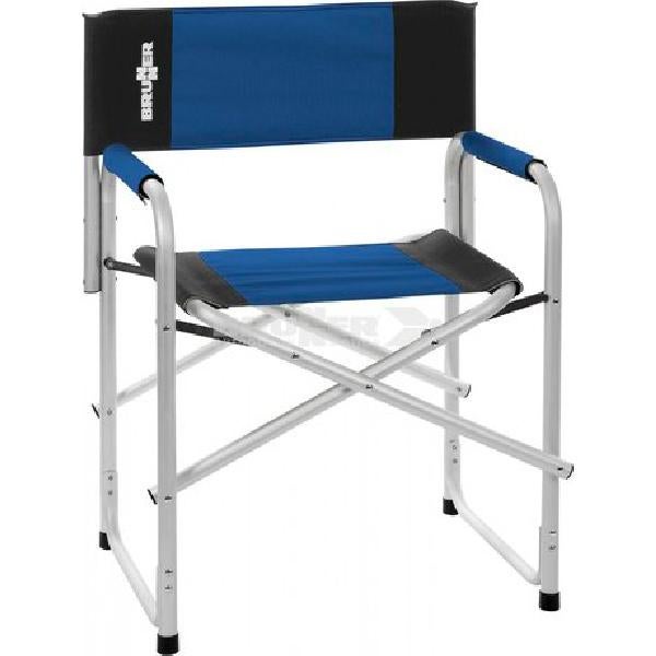 Chaise Pliante BRUNNER Cruiser – Confortable, Tube Ovale Revêtu, Assise Avec Soutien Latéral – Bleue