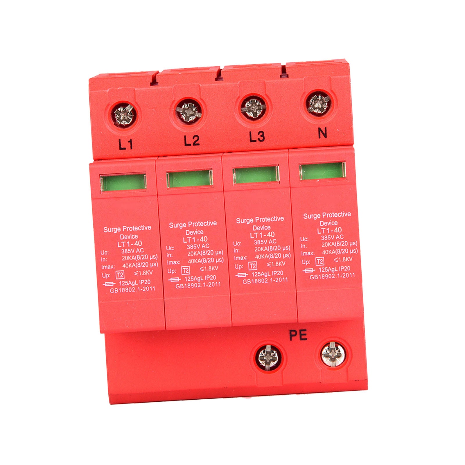4p 40KA 385 V House Surge Protector Arrester Device a bassa tensione 20A - 3