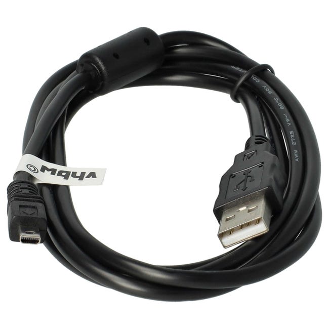 vhbw Cable USB, cable datos (USB estándar tipo A) 150 cm compatible con Fuji/Fujifilm FinePix F50fd, F70, F75, F80, F85, J10, J110, J120, J150, J20 vhbw Cable USB, cable datos (USB estándar tipo A) 150 cm compatible con Fuji/Fujifilm FinePix F50fd, F70, F75, F80, F85, J10, J110, J120, J150, J20