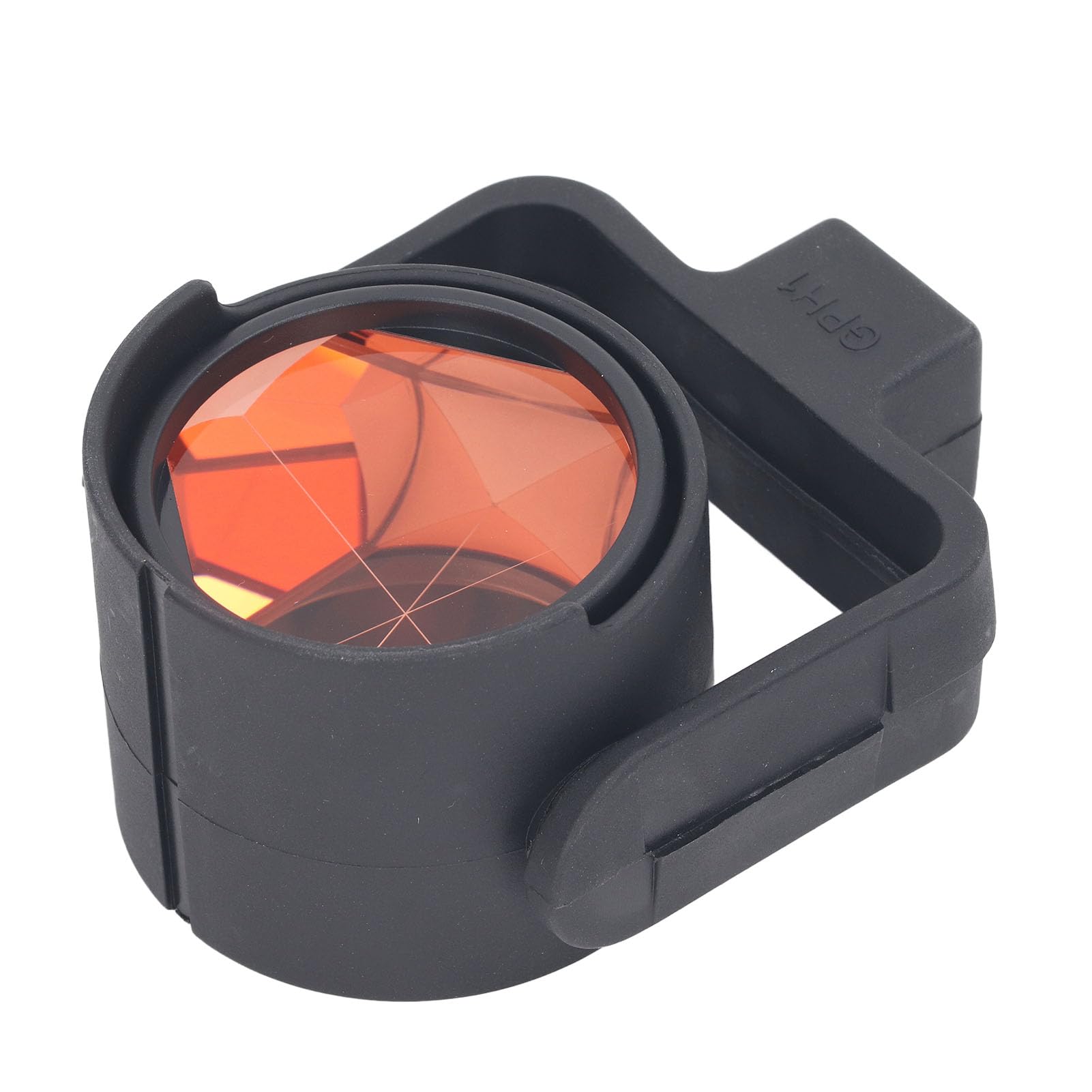 Prisma Óptico Giratorio De Estación Total - Aleación De Aluminio Con Cubierta Protectora - Para Topografía, Túneles Y Ferrocarriles - Incluye Funda De Cuero