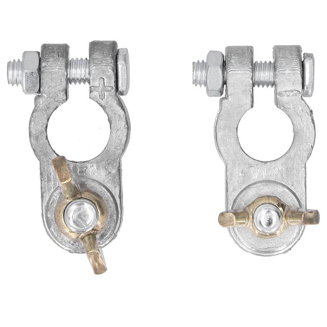 Lot de 2 pinces de bornes de batterie à dégagement rapide, connecteurs anticorrosion, accessoire universel pour voiture