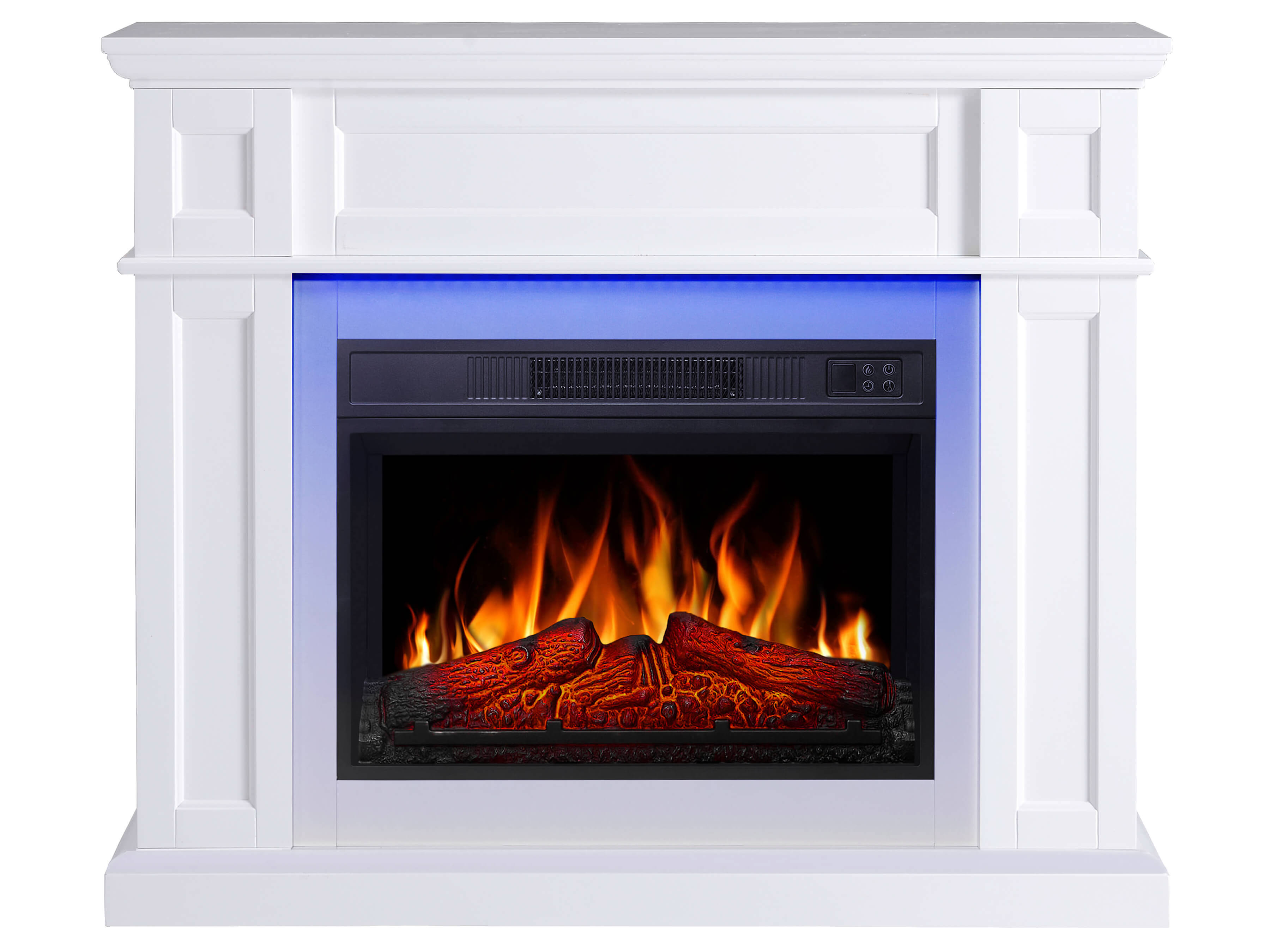 Zdjęcia - Kominek elektryczny ArtiFlame   Linz AF23S biały z podświetleniem LED 
