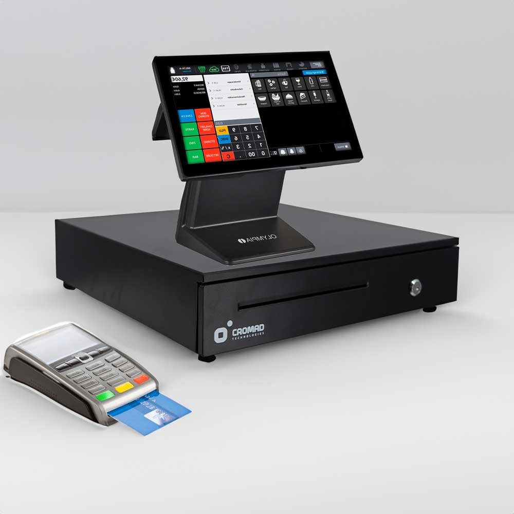 Tiroir caisse enregistreuse automatique et manuelle RJ11 Compatible POS 8 compartiments monnaie 5 billets - 4