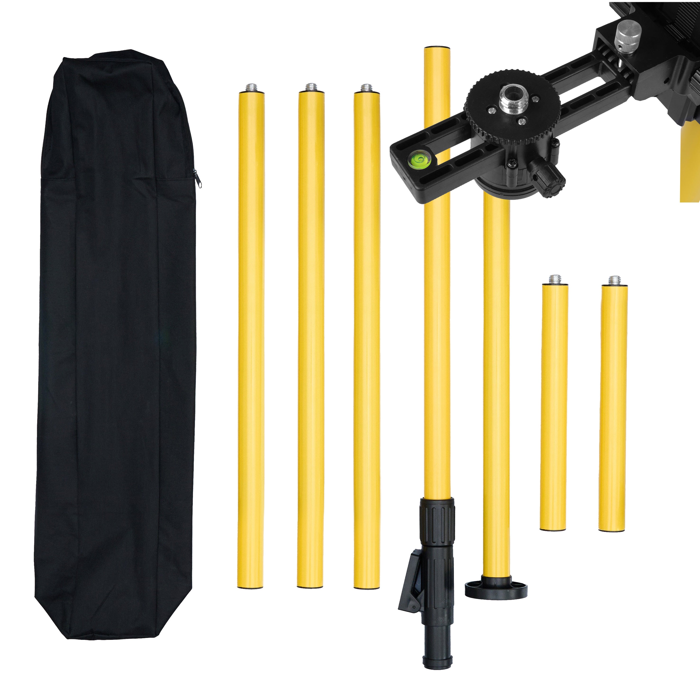 Statyw rozporowy do laserów krzyżowych DEKO DKTYC02BN 420 cm modułowy adapter do skosów