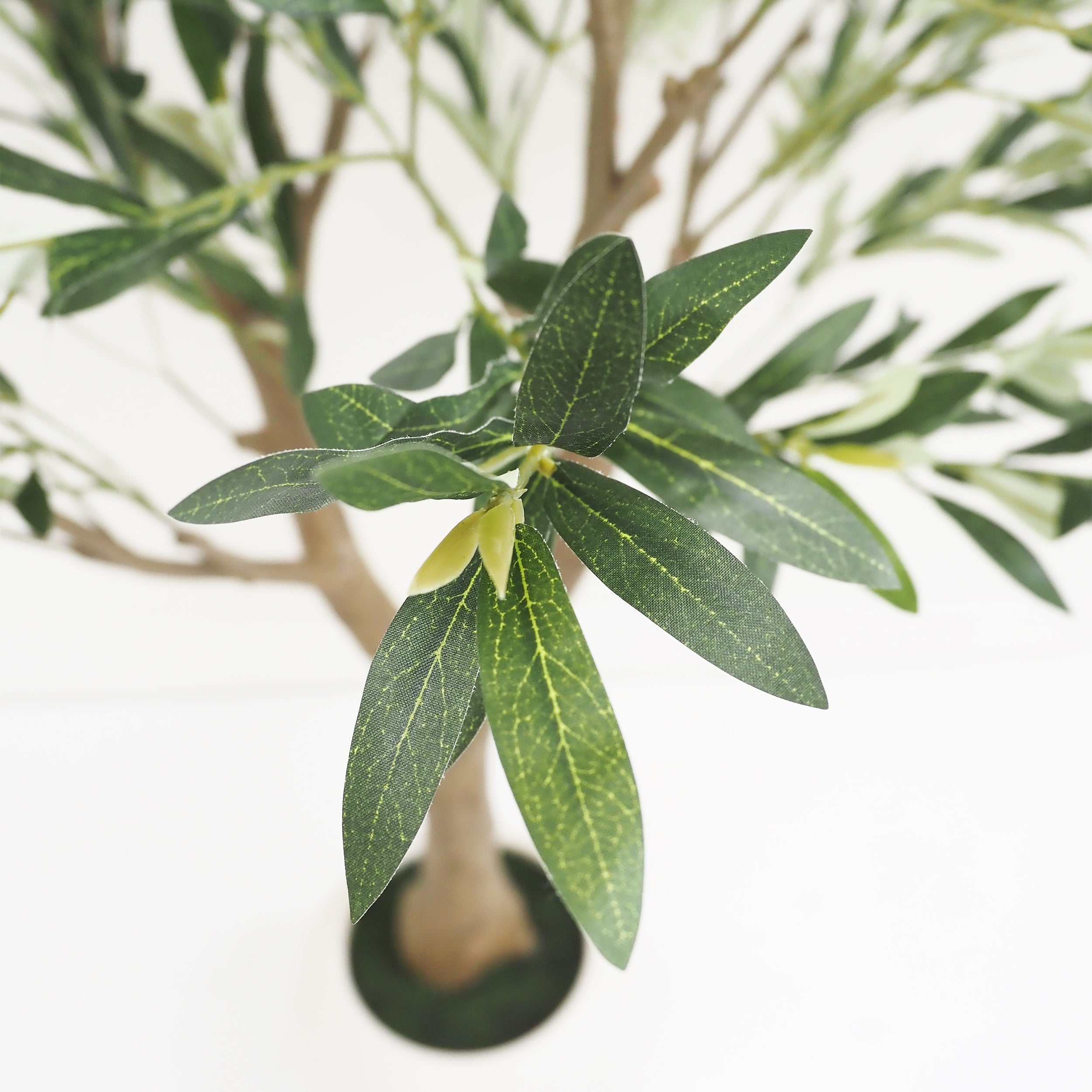 Olivier artificiel pot blanc 180cm - 3