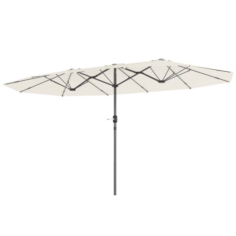 Outsunny Ombrellone Doppio 436 x 260 cm, Protezione UV Ombrellone in Outsunny Ombrellone Doppio 436 x 260 cm, Protezione UV Ombrellone in