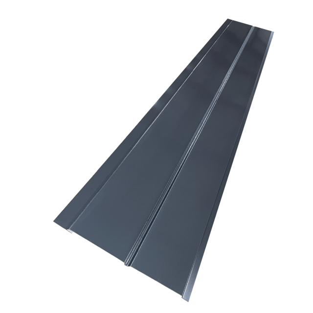 Sous face de toiture anthracite en aluminium L.3 m, ALUHOME